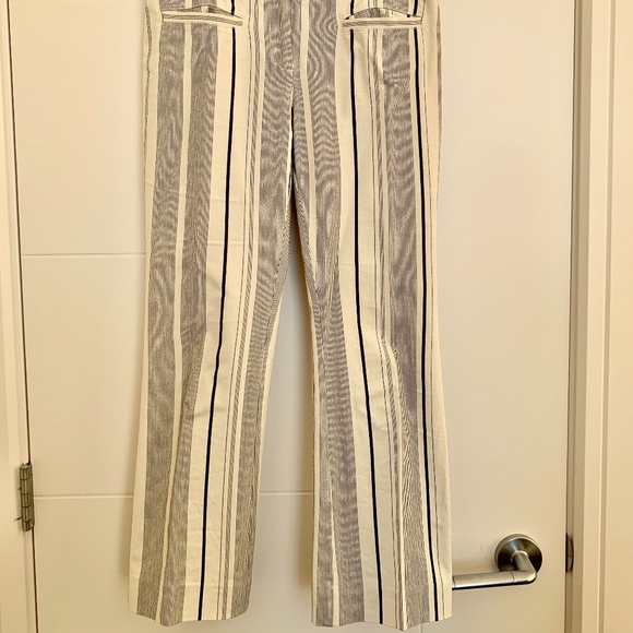 Cartonnier Striped Cropped Flare Pants - Picture 1 of 2